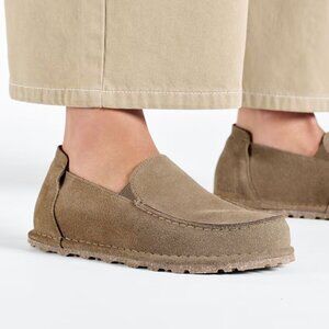 Birkenstock Utti Tan Suede Loafers
